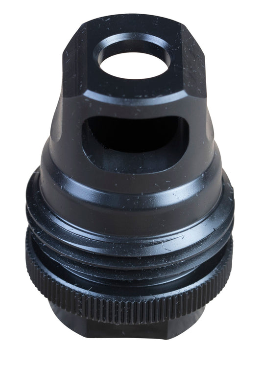 SilencerCo AC2627 ASR Muzzle Brake Black Steel 5/8"-24 Threads, 30 Cal
