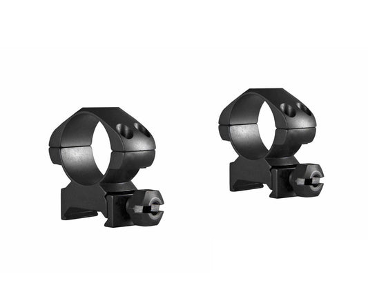 Hawke PRECISION STEEL RING MOUNTS 1" 2 PIECE WEAVER MEDIUM