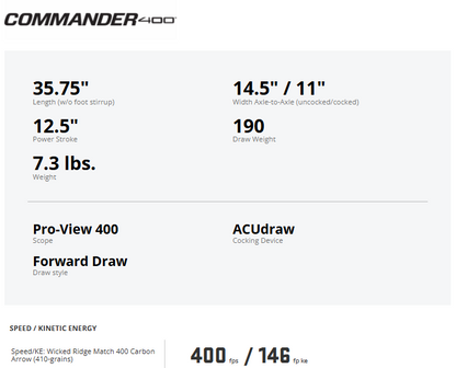 Wicked Ridge Commander 400
